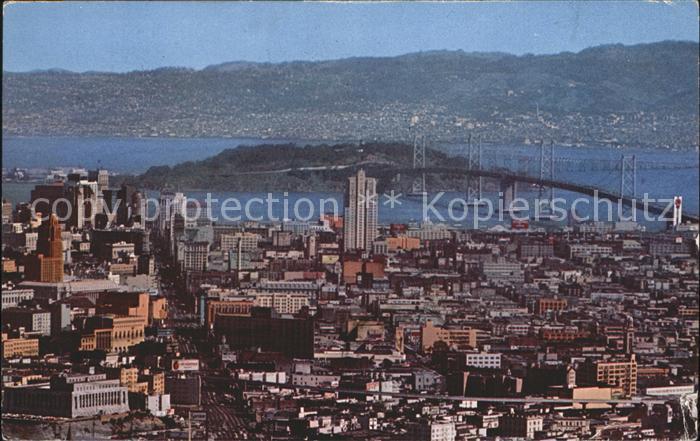 San Francisco California Fliegeraufnahme Oakland-Bay-Bridge