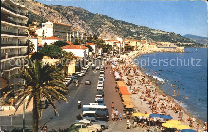 Menton Alpes Maritimes Plage Quai