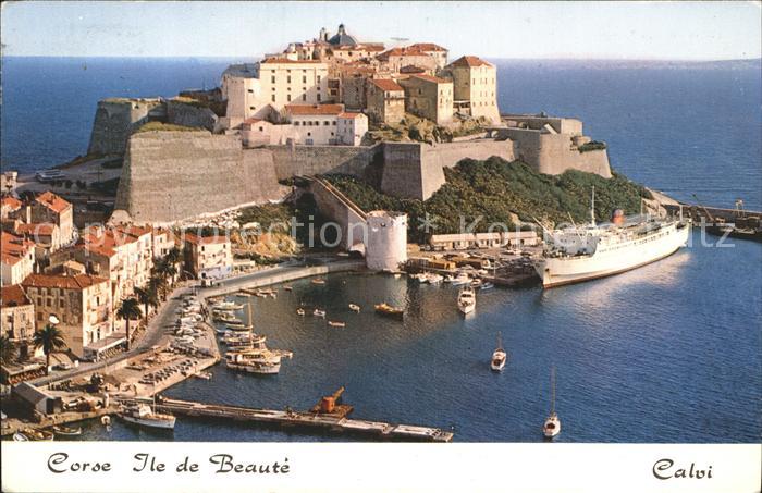 Calvi Corse Port Fliegeraufnahme