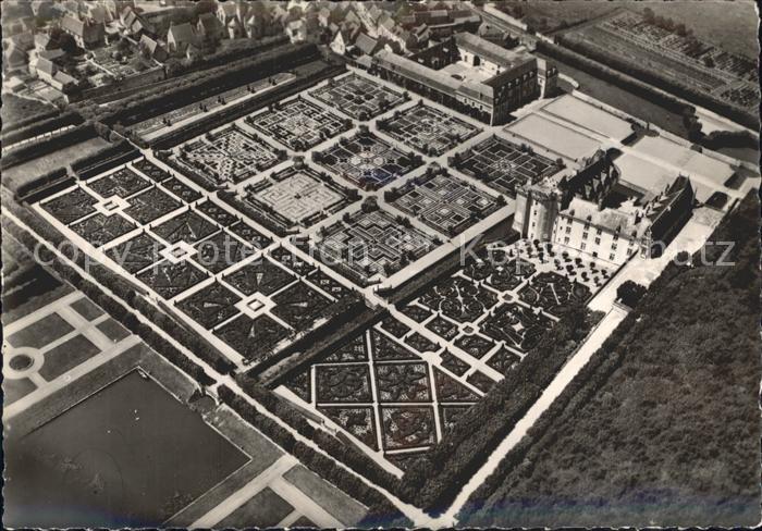 Villandry Fliegeraufnahme Chateau