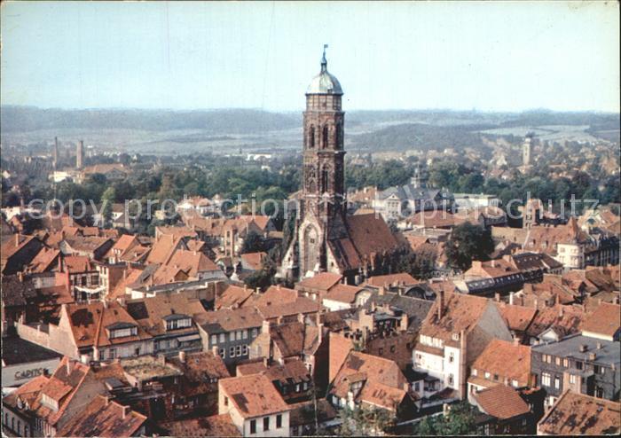 Goettingen Niedersachsen Fliegeraufnahme mit Kirche