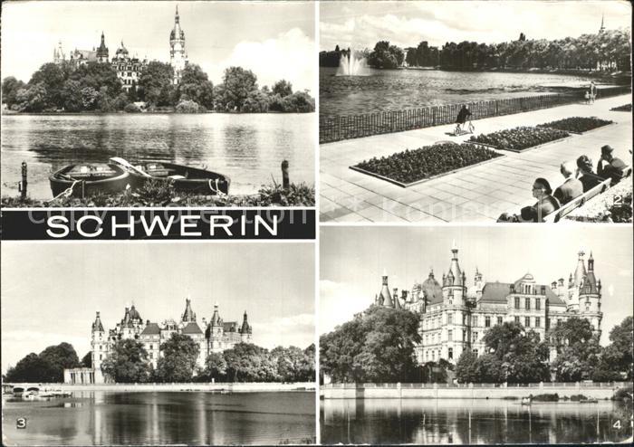 Schwerin Mecklenburg Schloss und Pfaffenteich