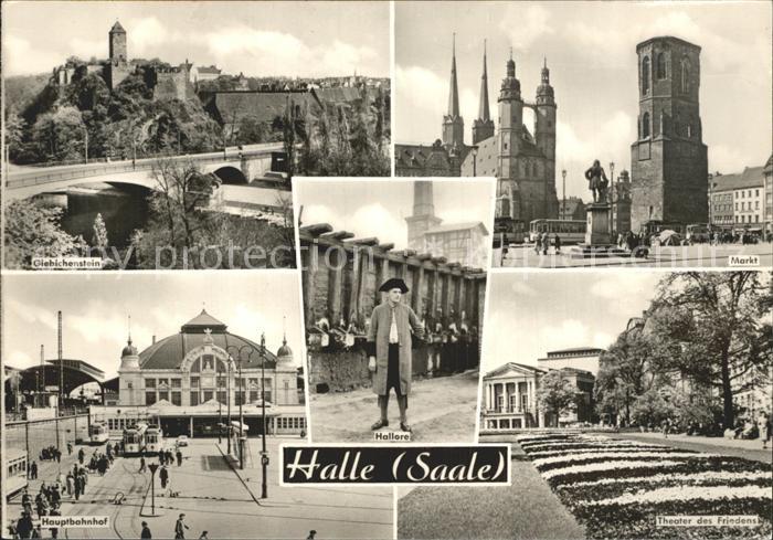 Halle Saale Markt Hauptbahnhof Giebichenstein Theater des Friedens Hallore