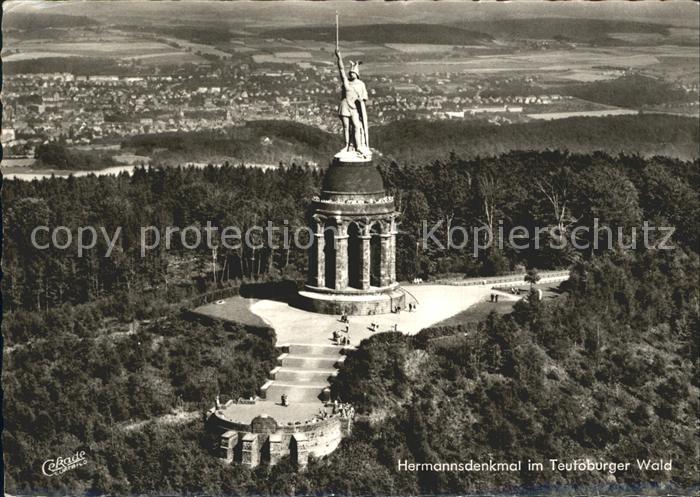 Hermannsdenkmal Fliegeraufnahme Teutoburger Wald