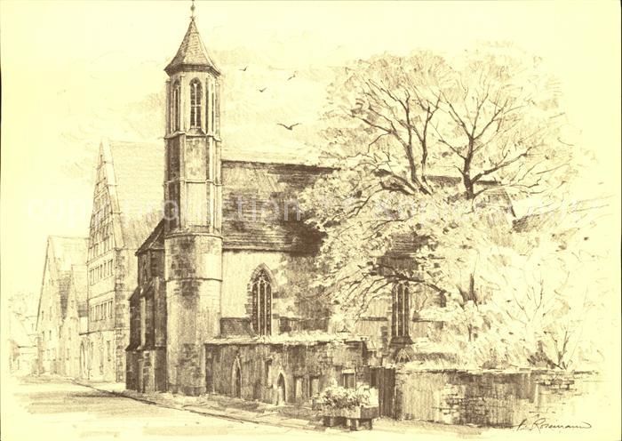 Rothenburg Tauber Spitalkirchen Zum Heiligen Geist Kuenstlerkarte