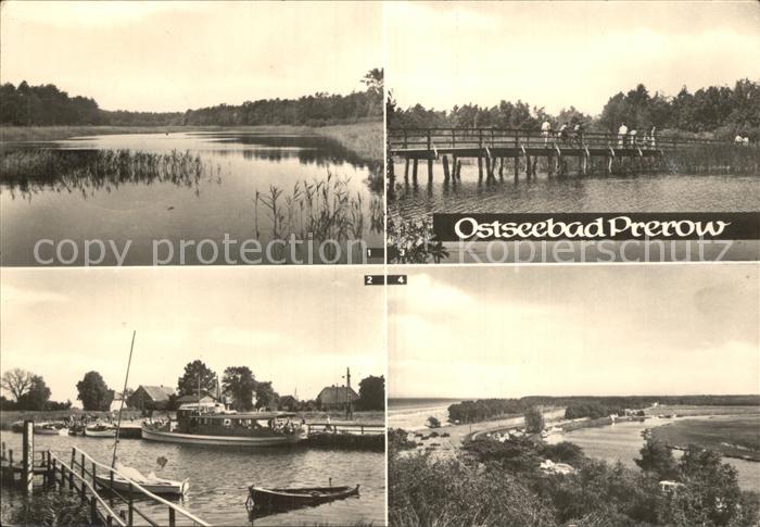 Prerow Ostseebad See-Bruecke Hafen