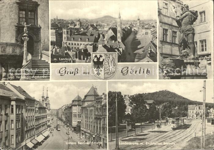 Goerlitz Sachsen Neptun Landeskrone Berliner-STrasse