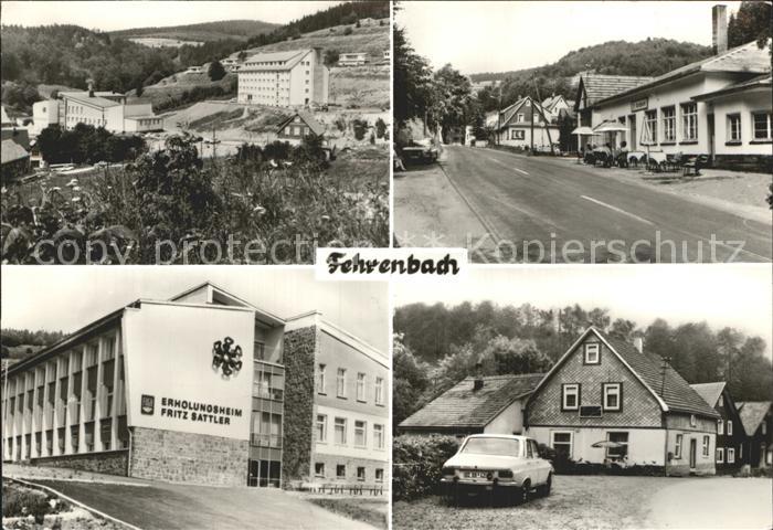 Fehrenbach Thueringer Wald Erholungsheim Fritz Sattler