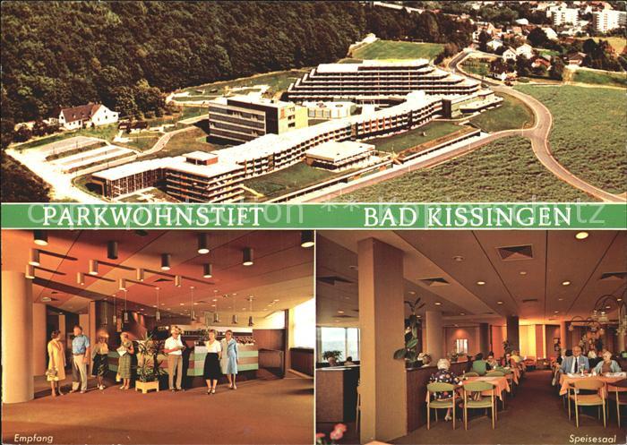 Bad Kissingen Parkwohnstift Fliegeraufnahme Empfang Speisesaal