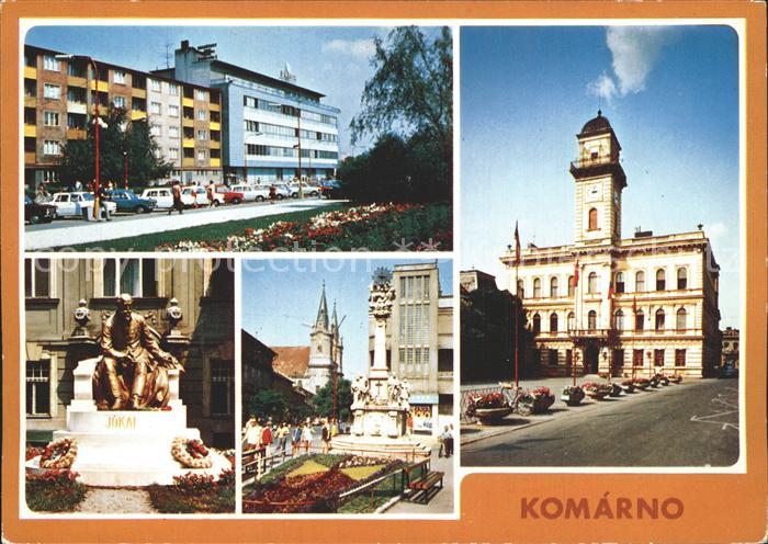 Komarno Komarom Slovakia Prior Pomnik M Jokayho Marovy stlp Mestsky narodny vybo