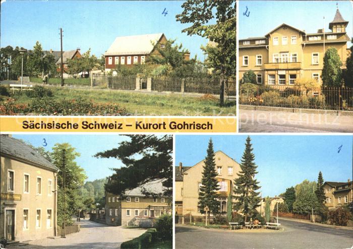 Gohrisch Dorfplatz Kurheim FDGB Heim Erholung Teilansicht