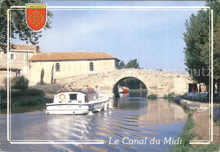 Toulouse Haute-Garonne Le Canal du Midi Flussboot