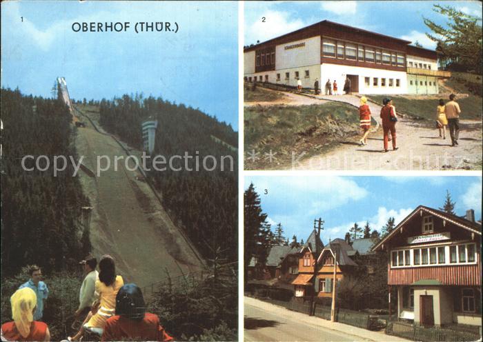 Oberhof Thueringen Schanze am Rennsteig HOG Schanzenbaude Jugendherberge