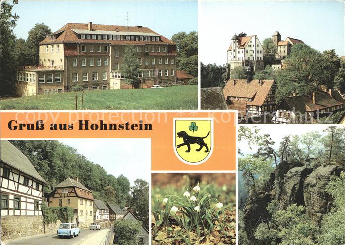 Hohnstein Saechsische Schweiz FDGB Erholungsheim Hermann Duncker Burg Obere Stra