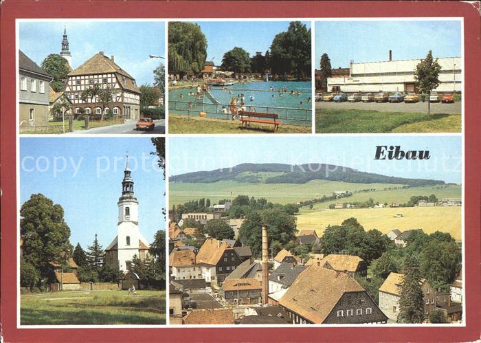 Eibau Dorfmotiv Freibad Sporthalle Am Kottmar Kirche