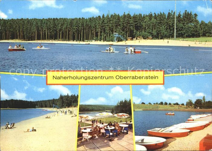 Karl-Marx-Stadt Naherholugszentrum Oberrabenstein See Strand Terrasse Bootsliege