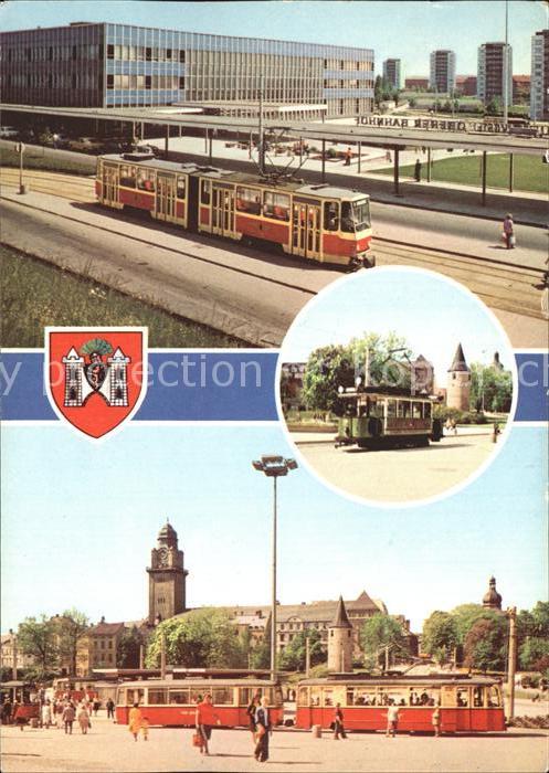 Plauen Vogtland Bahnhof Strassenbahnen Ortsansicht