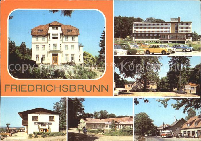 Friedrichsbrunn Harz Sanatorium Thaelmann FDGB Bettenhaus Kurt Dillge Bergrastst