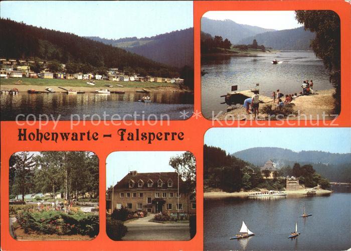 Hohenwarte Talsperre Anlegestelle der Faehre Parkanlagen FDGB Erholungsheim Akti