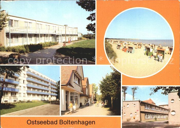 Boltenhagen Ostseebad FDGB Urlauberdorf und Erholungsheim John Brinkmann Strand