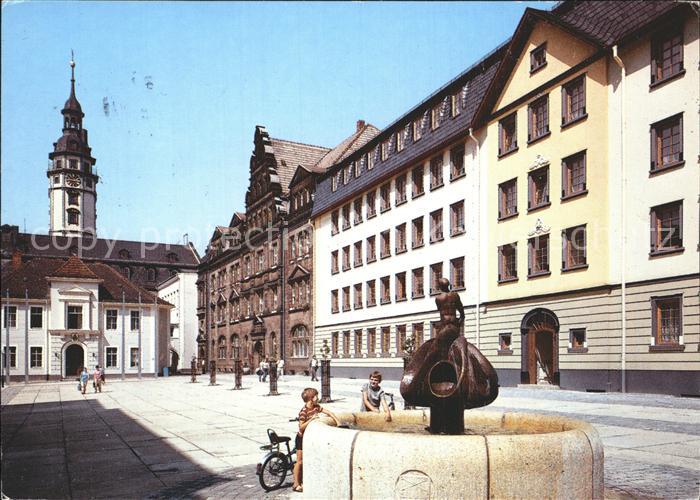 Gera Kornmarkt Brunnen Kirche