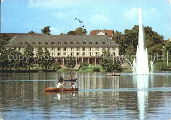 Bad Salzungen Kurhaus am Burgsee Fontaene