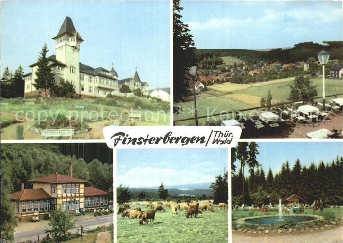 Finsterbergen Kurhaus Ortsblick Steigermuehle Am Rennsteig Konzertplatz