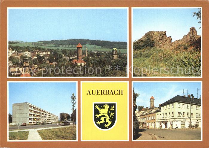 Auerbach Vogtland Teilansicht Bendelstein Neubaugebiet Louis Mueller Breitscheid