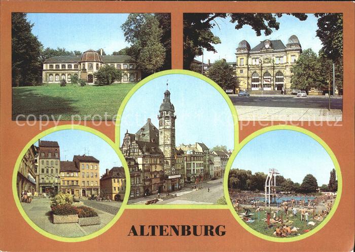 Altenburg Thueringen Naturkundl Museum Mauritanium Bahnhof Markt Rathaus Freibad