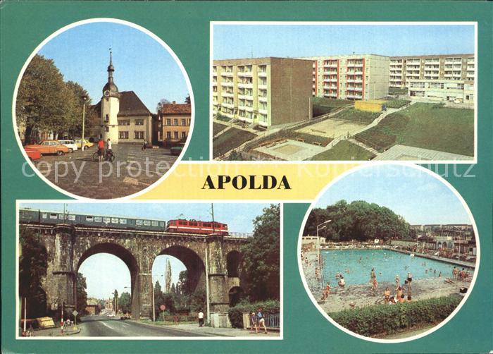 Apolda Markt Neubaugebiet Viadukt Freibad