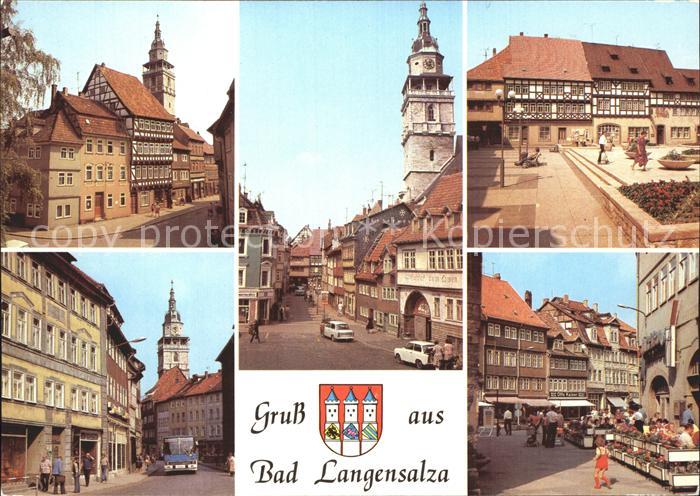 Bad Langensalza Kornmarkt Bonifaciusgasse Marktkirche Marktstrasse Boulevardcafe