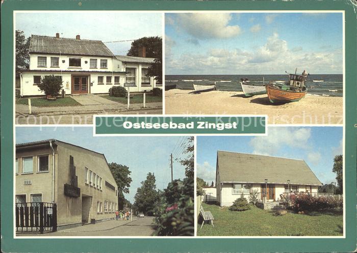 Zingst Ostseebad FDGB Heime Stranddistel und Nordlicht Fischerstrand Dorfmotiv