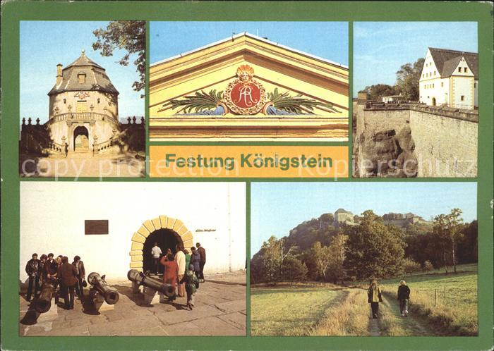 Koenigstein Saechsische Schweiz Friedrichsburg Giebel Brunnenhaus Altes Zeughaus