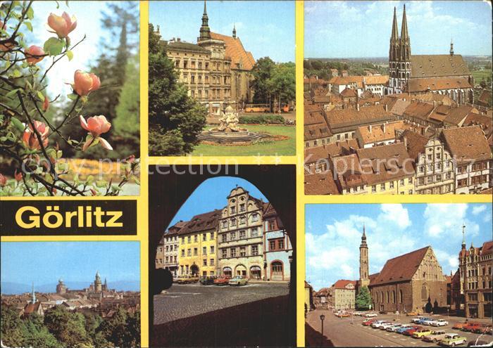 Goerlitz Sachsen Stadtpark Platz der Befreiung Teilansicht Stadtblick Untermarkt