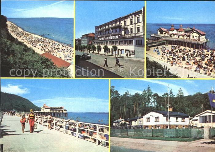 Sellin Ruegen Strand Reisebuero der DDR Seebruecke Promenade Ostbahnstr