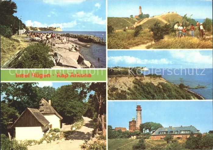 Ruegen Kap Arkona Duenen Reethaeuser Leuchtturm