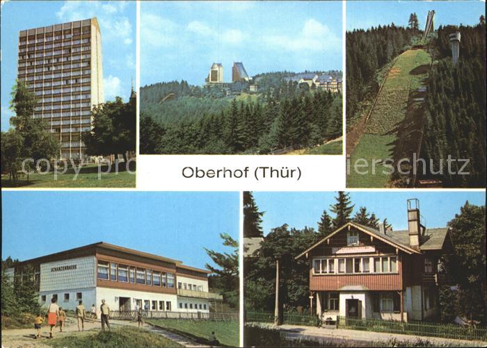 Oberhof Thueringen FDGB Erholungsheim Rennsteig Interhotel Panorama Schanze Scha
