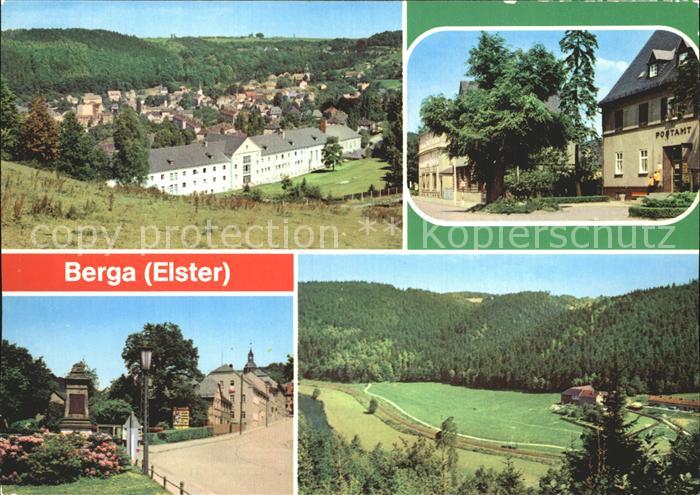 Berga Elster Teilansicht Bahnhofstr Schloss Str Elstertal