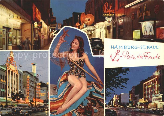 St Pauli Reeperbahn bei Nacht Details