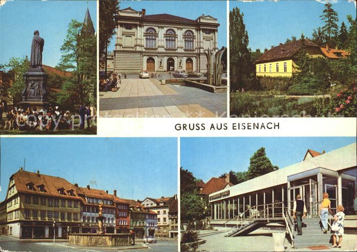 Eisenach Thueringen Lutherdenkmal Landestheater Kartausgarten Markt Ausstellungs