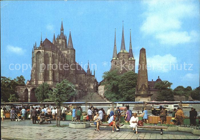 ERFURT  CITY Domplatz Dom Severikirche