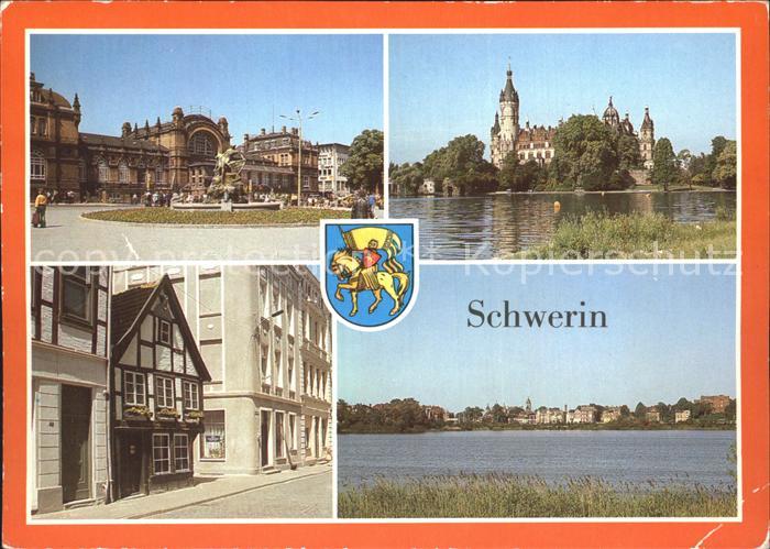 Schwerin Mecklenburg Grunthalplatz Schloss Buschstrasse Stadtblick
