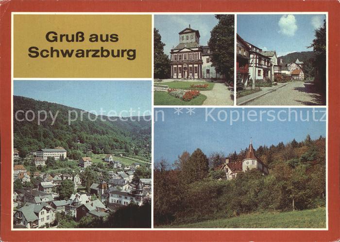 Schwarzburg Thueringer Wald Teilansichten Kaisersaalgebaeude Unterer Ort