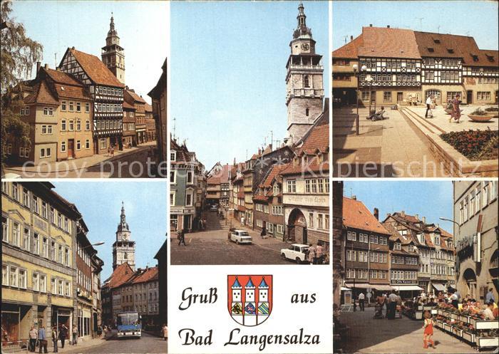 Bad Langensalza Schloss Kornmarkt Bonifaciusgasse Marktkirche Marktstrasse Boule