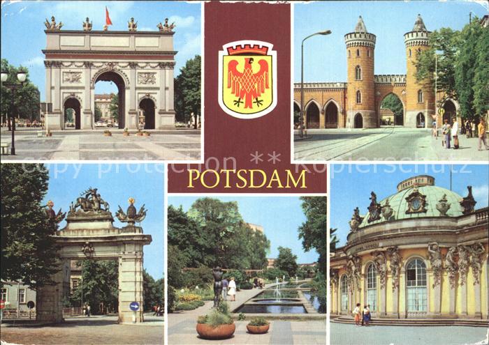 Potsdam Brandenburger Tor Nauener Tor Jaegertor Freundschaftsinsel Schloss Sanss