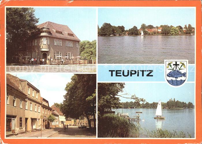 Teupitz Gaststaette Schenk von Landsberg Teilansicht Markt Teupitzsee