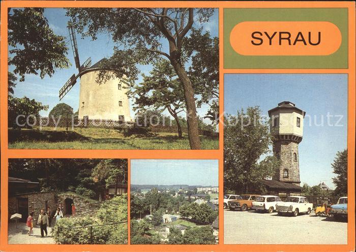 Syrau Vogtland Windmuehle Drachenhoehle Teilansicht Wasserturm