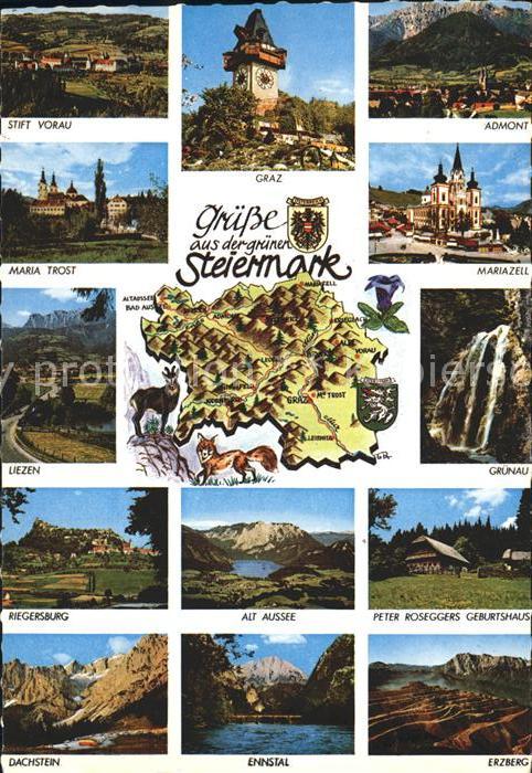 Steiermark Stift Vorau Admont Graz Maria Trost Mariazell Liezen Gruenau Riegersb