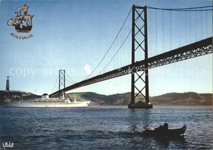 Lisboa Ponte Salazar Passagierschiff