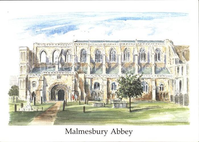 Malmesbury Abbey Kuenstlerkarte